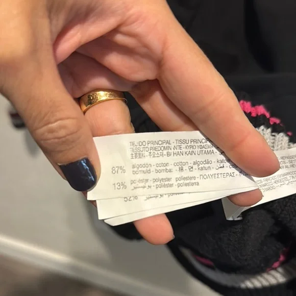 Black and Cream Varsity Jacket with Gold Lettering - Picture 8 of 8